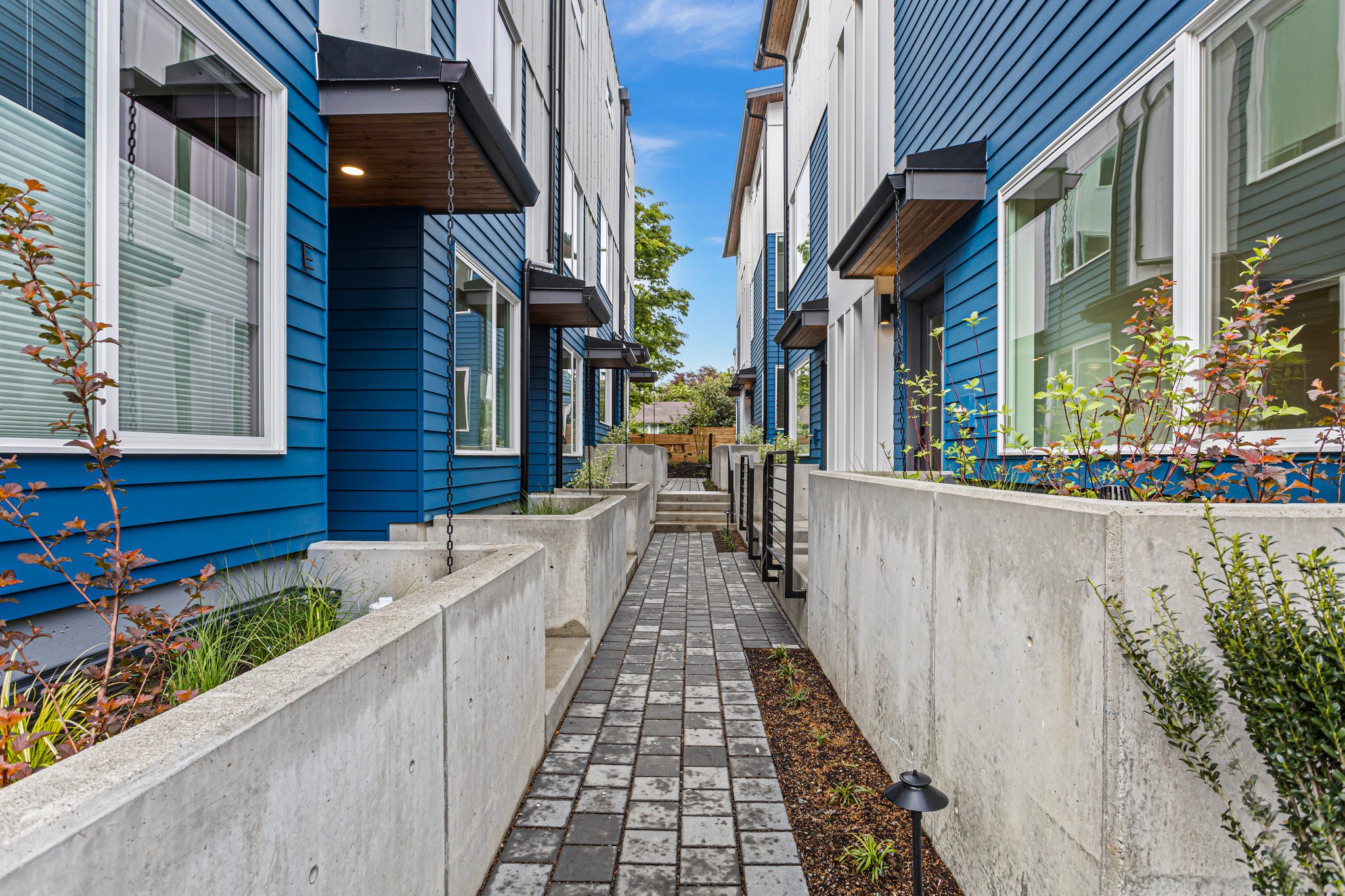 Walkway Between Townhomes