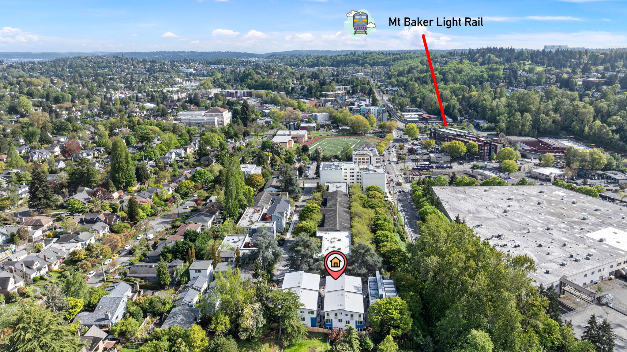 Mount Baker Townhomes - Aerial View