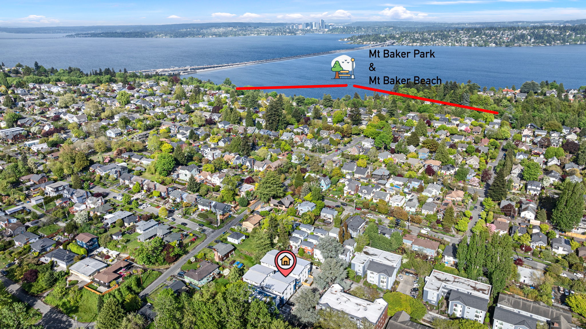 High Aerial View - Mt Baker Park