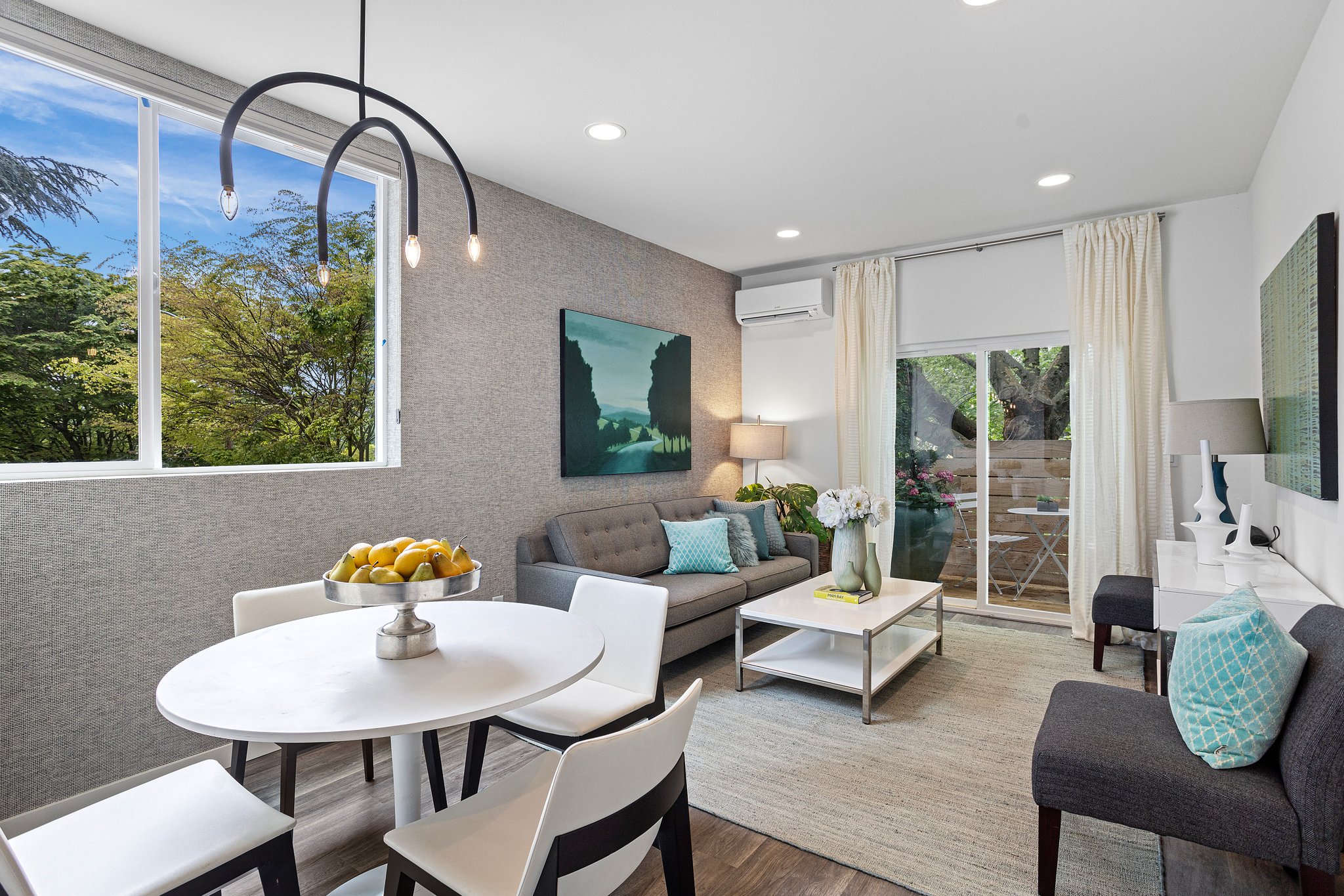 Living Room with Dining